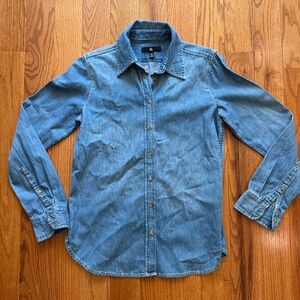 Banana Republic Perfect Cotton Hemp Shirt Size XS